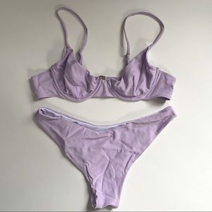 Zaful | Lavender Demi Underwire Cup Bikini*NWOT